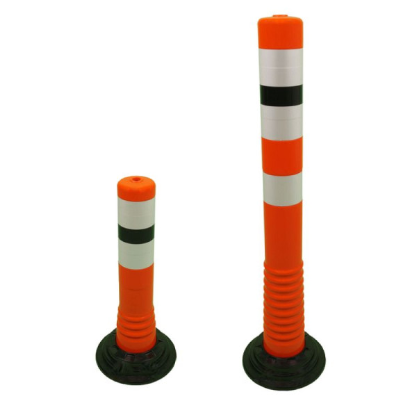 Steen HGS afzetpaal -Elasto Oranje- om op te plakken, overrijdbaar, 750 mm, 12870
