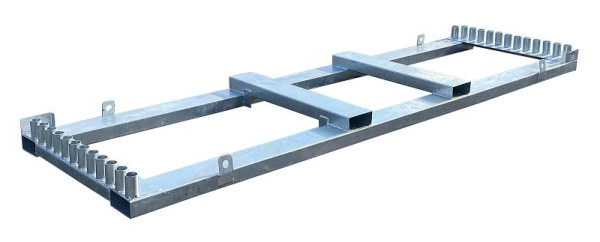 Schaken opslag- en transporttraverse voor bouwhekken, voor 25 stuks bouwhekken, 3B210