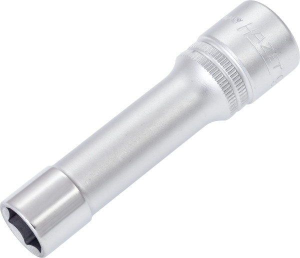 Hazet dop, zeskant, hol vierkant 12,5 mm (1/2"), 12 mm, lang type met karteling, 900LG-12