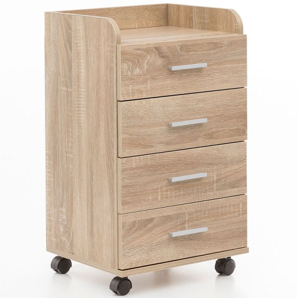 Wohnling rolcontainer 40 x 70,5 x 33cm Sonoma, WL5.749