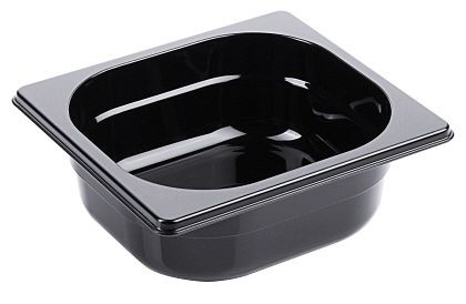 Contacto GN bak 1/6, 65 mm polycarbonaat, zwart, 3816/065