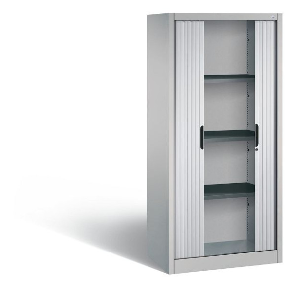 C+P rolluikkast Omnispace, H1660xB800xD420mm, kleur: wit aluminium, verzonken handgreep, 4 OH, 3211-00 S10048