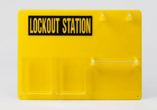 DENIOS Lockout-bord voor 5 personen voor het opbergen van sloten en accessoires, 209-713