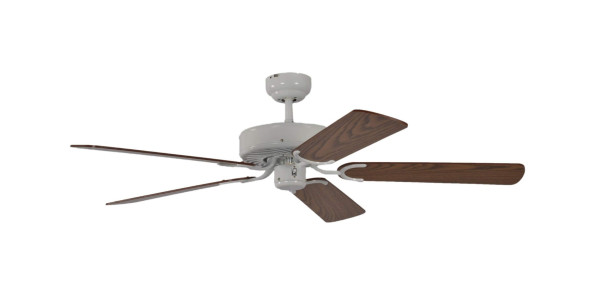 Pepeo Deckenventilator Potkuri Weiß / Eiche 132 cm mit Zugkette, 13312010132v2