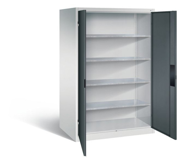 C+P gereedschapskast Acurado, H1950xB1200xD800mm, kleur: lichtgrijs / antracietgrijs, verzonken handgreep, 8934-052 S10109