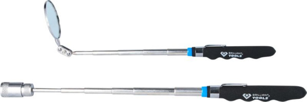 Brilliant Tools telescopische spiegel en magnetische lifterset 2-delig BT115905