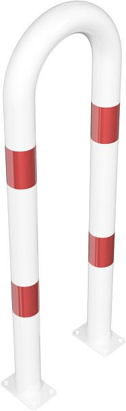 Schake universele beugel van stalen buis Ø 76 x 2,6 mm voor plugbevestiging, totale breedte: 400 mm, totale hoogte: 1150 mm, 477_07PB