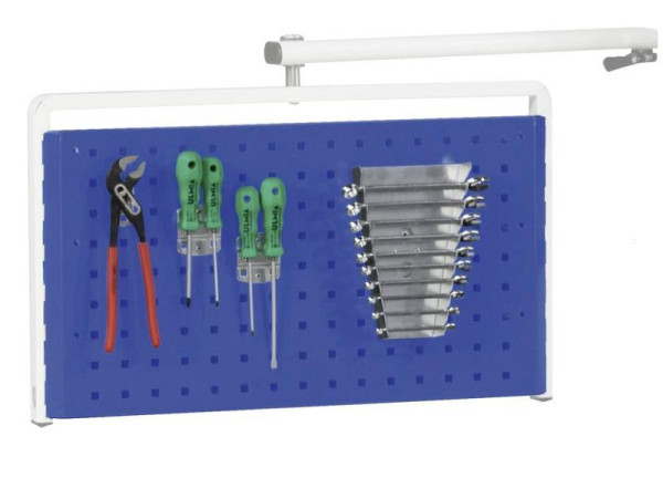 ANKE geperforeerde plaat voor basisframe met vierkante perforatie van 10 mm; 650 x 360 mm (BxH); RAL 7035; 38 mm middenafstand, 960.712