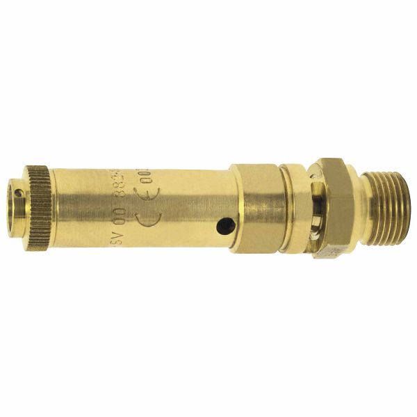 ELMAG veiligheidsventiel 16 bar, AG 1/4', DN 6, messing, 11958