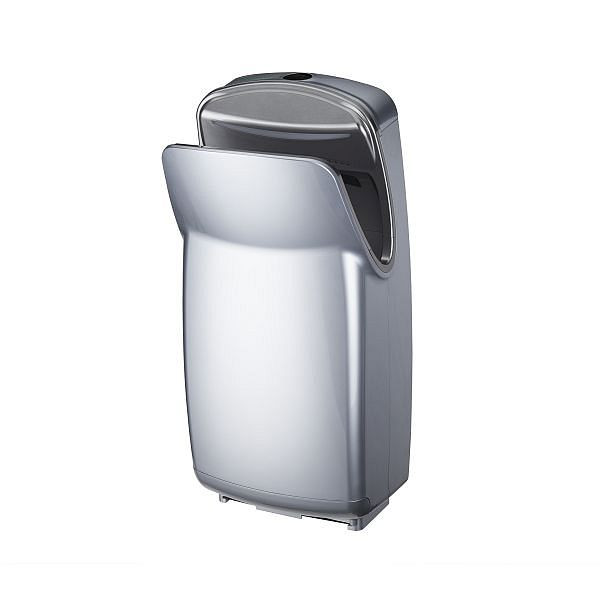 Air Wolf handendroger, serie V, H x B x D: 673 x 334 x 233 mm, ABS zilver, 10-750