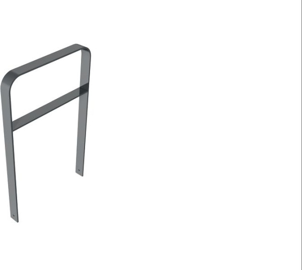 Schake platte stalen beugel 80x12mm, voor inzetting in beton, in gebogen uitvoering, breedte: 750mm, totale hoogte: 1200mm, met dwarsbalk, thermisch verzinkt, 4053_075B