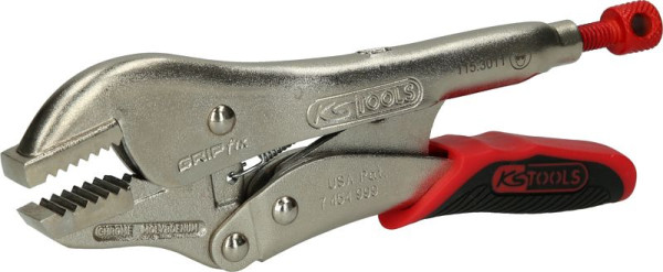 KS Tools griptang met easy release, rechte bek, 40 mm, lengte 175 mm, 115.3011