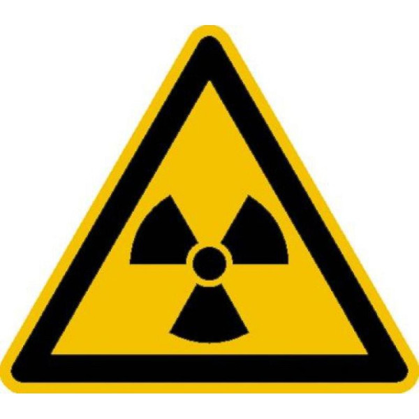 Stein HGS HGS waarschuwingsbord, waarschuwing voor radioactieve stoffen of ioniserende straling, 25 mm / film, vel van 44, 30.0348