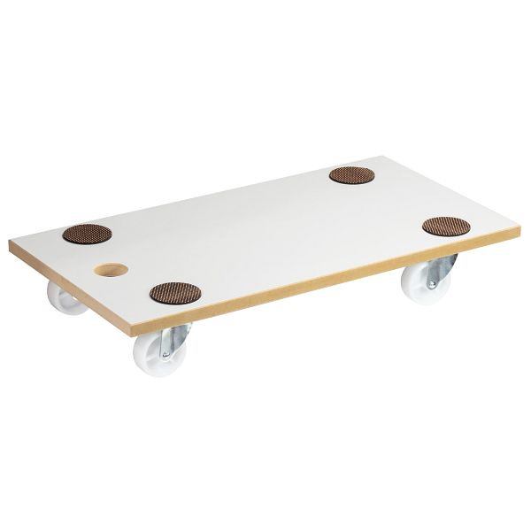 WAGNER Transporthilfe MM1319 575x300mm, MDF, Melamin, 4 Transportgerätrollen, Raddurchmesser 63mm, Tragkraft 200kg, VE: 2 Stück, 20131901