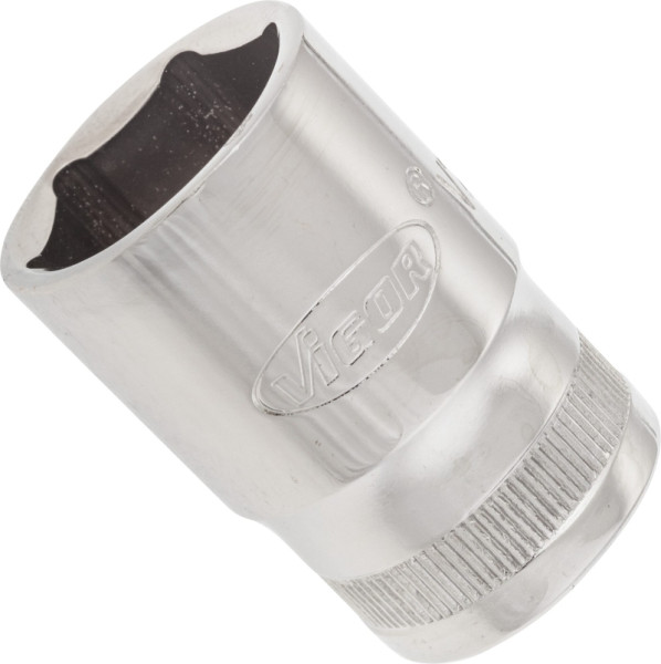 VIGOR dopsleutelinzet, hol vierkant 12,5 mm (1/2 inch), buitenzeskantprofiel, 19 mm, V2565N