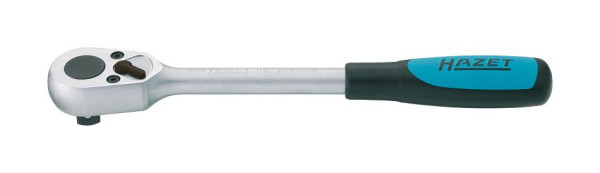 Hazet omschakelratel, massief vierkant 12,5 mm (1/2 inch), norm: DIN 3122, ISO 3315, oppervlak: verchroomd, gepolijst, 916SP