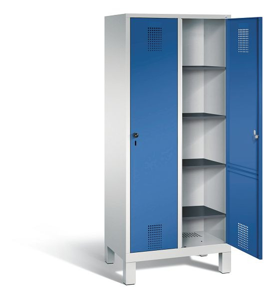 C+P washok Evolo, H1850xW810xD500mm, kleur: lichtgrijs / gentiaanblauw, 48010-22B S10017