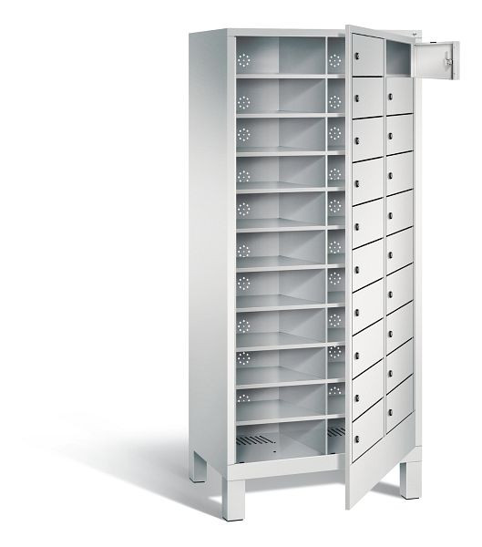 C+P wasverzamelkast Evolo, H1850xW810xD500mm, kleur: lichtgrijs, 48060-210 S10000