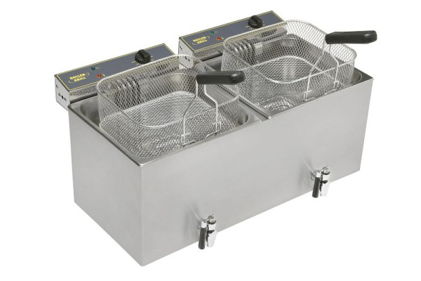 ROLLER GRILL Friteuse 2 kuiltjes 12 L, MF120DR