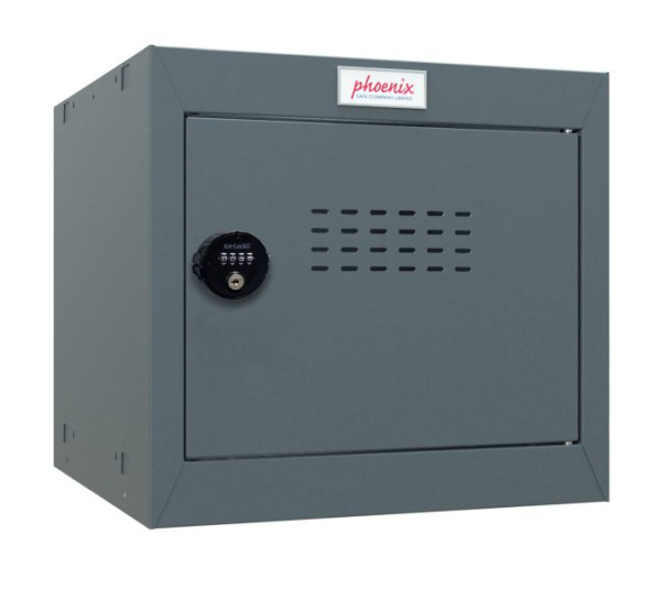 Phoenix CL-serie maat 1 houtskoolgrijze kubuskast met cijferslot, CL0344AAC