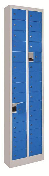 Pavoy Kleinfachschrank 1950/200/460, Zylinderschloss, 2 x 15 Fächer, glatte Türen, 21228-046-115-910