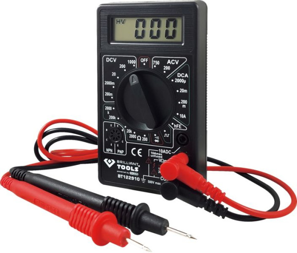 Brilliant Tools digitale multimeter gelijkstroom BT122910