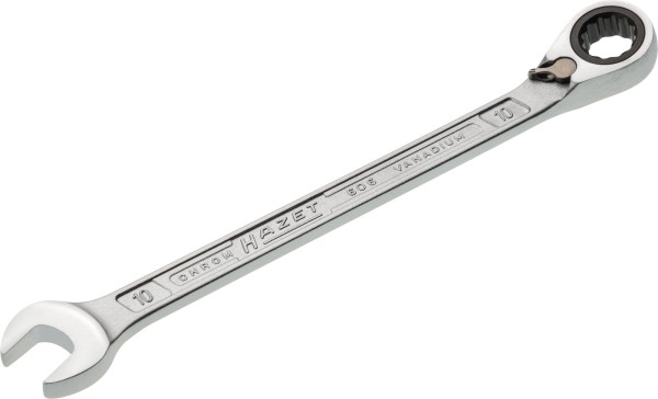 Hazet combinatieratelsleutel, extern dubbel zeskant tractieprofiel, 10 mm, 606-10