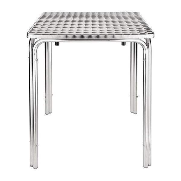 Bolero vierkante bistrotafel RVS 4 poten 60cm, CG837