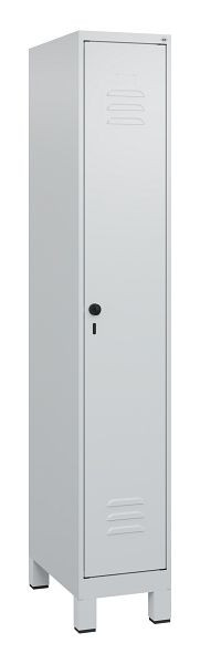 C+P luierkluis Classic PLUS met middenwand, voeten, 1800x300x500mm, 7035/7035, veiligheidsdraaigrendel, 0800107-10F S10009