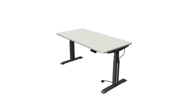 Kerkmann Move Professionele zit-/statafel, B 1600 x D 800 mm, elektrisch in hoogte verstelbaar van 640-1290 mm, wit, 10070610