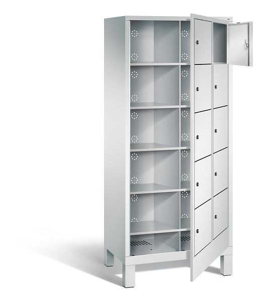 C+P wasverzamelkast Evolo, H1850xW810xD500mm, kleur: lichtgrijs, 48060-205 S10004