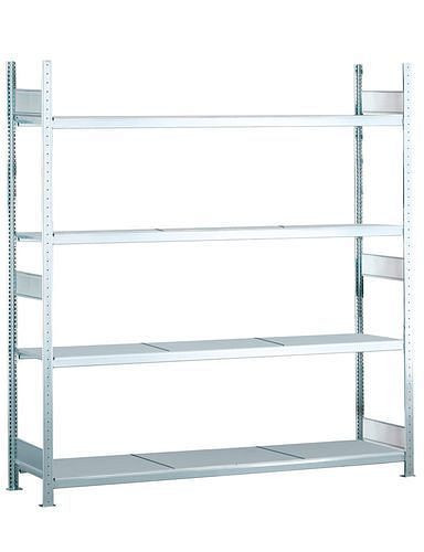 Schulte breedvakstelling met stalen legborden, basisveld, 4 opbergniveaus, vakbreedte 2500 mm, 2560 x 436 x 2500 mm, 278904