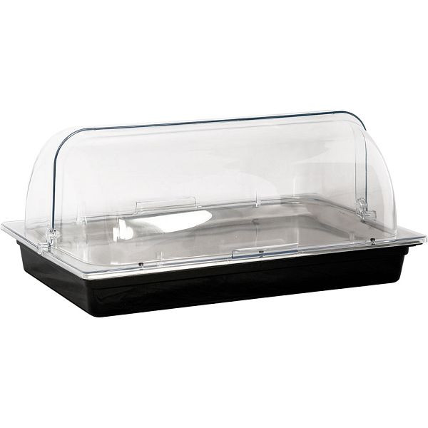 Stalgast koelbak GN 1/1, gemaakt van polycarbonaat, zwart, geschikt voor GN 1/1 (65 mm), BB1205011