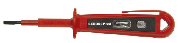 GEDORE rode fasetester max.250V gleuf 3mm 135mm, 3301419