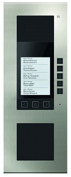 TCS audio opbouw buitenpost serie ADX5 met display voor maximaal 30 wooneenheden, ADA59010-0030