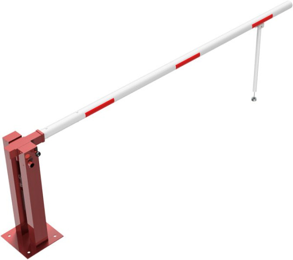Schake handbarrière met gasdrukveer en pendelondersteuning, dagbreedte: 3000 mm, met driehoekslot, 415_31FPB