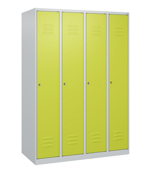 C+P luierkluis Classic PLUS met middenwand, 4 vakken, 1700x1200x500mm, 7035/0024, cilindersloten, 0800007-40F S10022