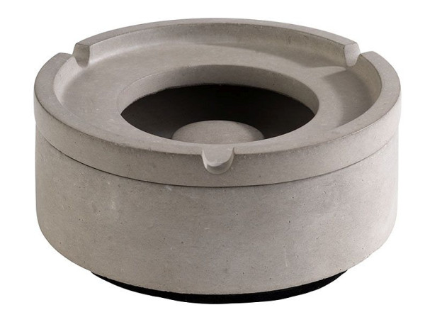 APS windasbak -ELEMENT-, Ø 10,5 cm, hoogte: 5 cm, beton, met meubelvriendelijke bodem, 00570