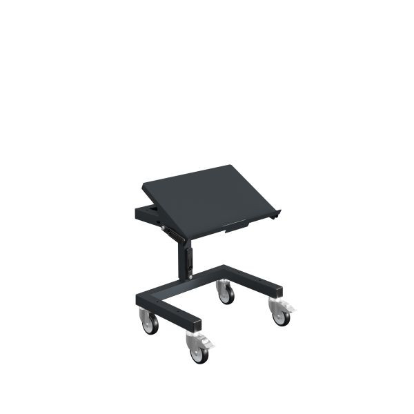 SOFAME mobiele materiaalstandaard SRI2 voor Euronorm bakken B610 x D 410 x H 650-910 mm, antracietgrijs RAL 7016, W020020005GA