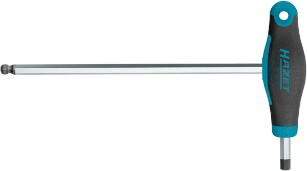 Hazet Schroevendraaier, met T-handvat, zeskantprofiel, 8 mm, zeskantblad, kogelpunt, 829KK-8