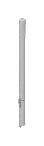 Schake afzetpaal stalen buis Ø 60 x 2,5 mm afneembaar voor hangslot, thermisch verzinkt, zonder oog, 460V