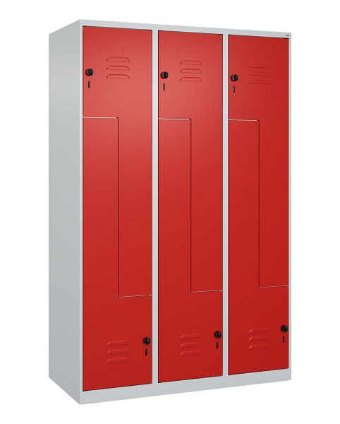 C+P Z-Spind Classic PLUS, 6 Abteile, 1850x1200x500mm, 7035/3020, Drehriegel, 080003-326 S10013
