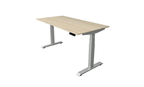 Kerkmann zit-sta tafel B 1600 x D 800 mm, elektrisch in hoogte verstelbaar van 640-1290 mm, esdoorn, 10040650