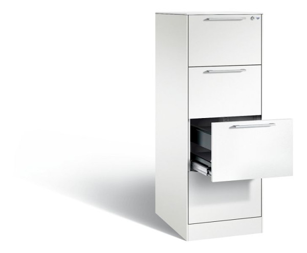 C+P hangarchiefkast Asisto, H1310xB440xD600mm, kleur: verkeerswit, beugelgreep, 146 225-411 S10186