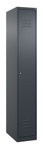 C+P luierkluis Classic PLUS met middenwand, 1850x300x500mm, 7016/7016, cilinderslot, 080000-10F S10020