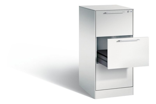 C+P archiefkast Asisto, H1010xB440xD600mm, kleur: lichtgrijs, beugelgreep, 146245-321 S10000