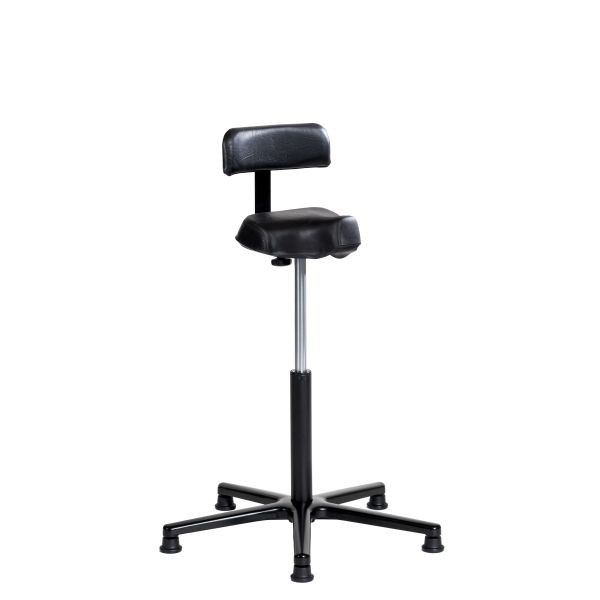 SOFAME stahulp LM 2029 met glijder, zithoogte 57-81 cm, aluminium onderstel, met rugleuning, W050020007