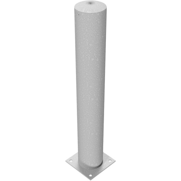 Stein HGS HGS stalen buispaal / rambeschermpaal - Bollard -, 1000 mm, voor pluggen, geen verf, geen oogjes, met schroefbare stalen kap, 1574502