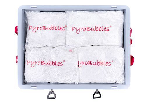 DENIOS Batteriebox aus PP, 18 Liter, XS-Box 1 Basic, Füllung PyroBubbles, 261764