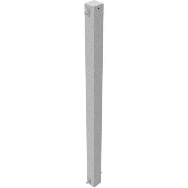 Stone HGS afzetpaal -Bollard- 70 x 70 mm, vast/in beton te zetten, zonder verf, 2 ogen (180°), 470-2